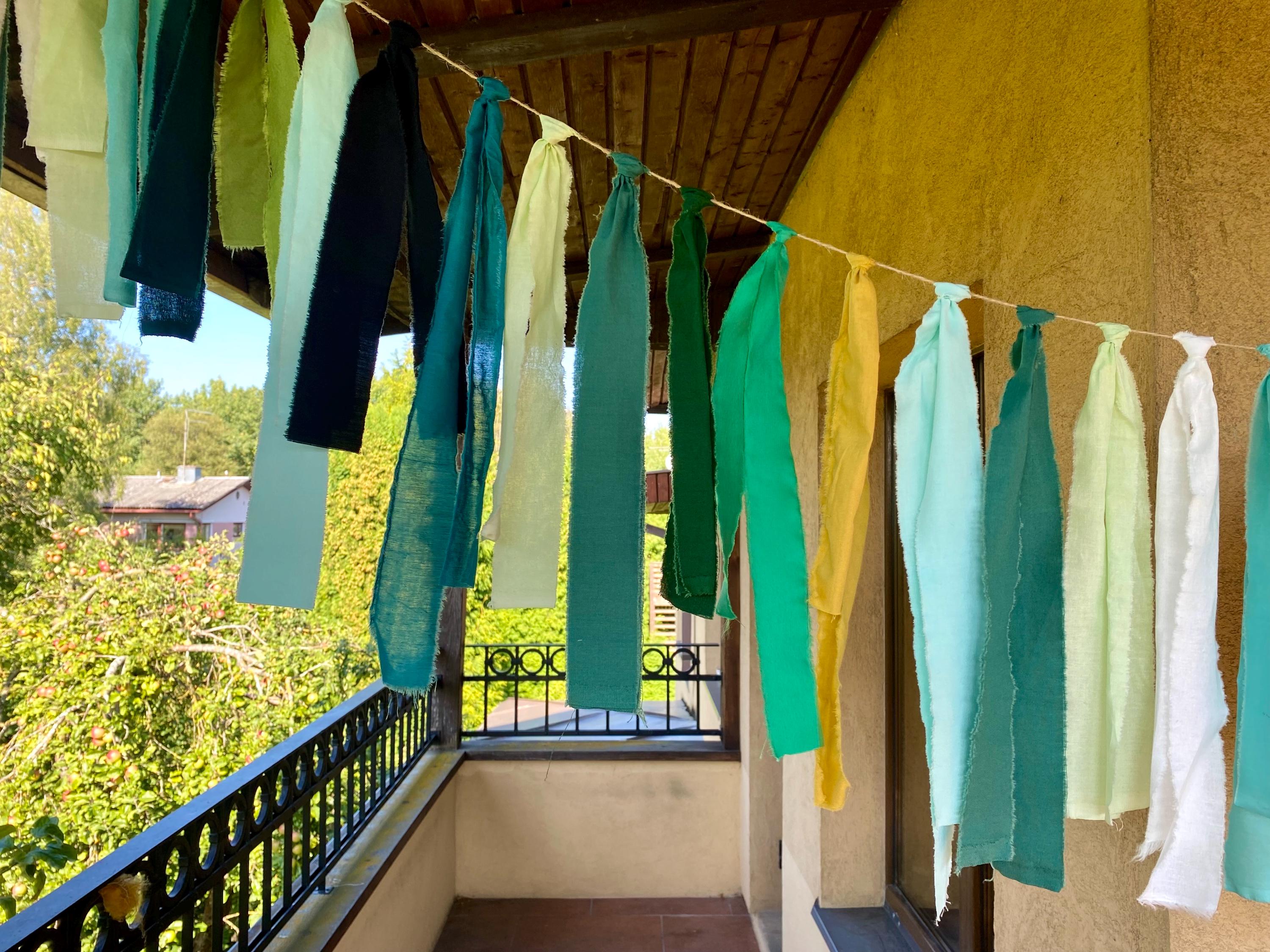 Buer Homie Stoffgirlande – Doppellagige Wimpelkette Mit Pompons – 2,6 M – Waschbar & Wetterfest – Für Babyzimmer, Geburtstage & Hochzeiten