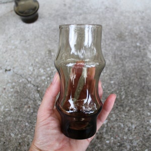 TARBEkKLAAS Retro Glass Vase Smoky Glass Flower Vase Vintage Tarbeklaas Vase VALLI Estonia