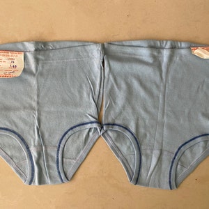 2 PAIRS Genuine Dutch Military GI Underwear Briefs Ribbed Mens Medium NOS