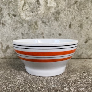 Ukraine Bowl Vintage Small Bowl, Candy Bowl with Red Black Stripes Kitchen Decor Collectible Gorodnitsky Porcelain