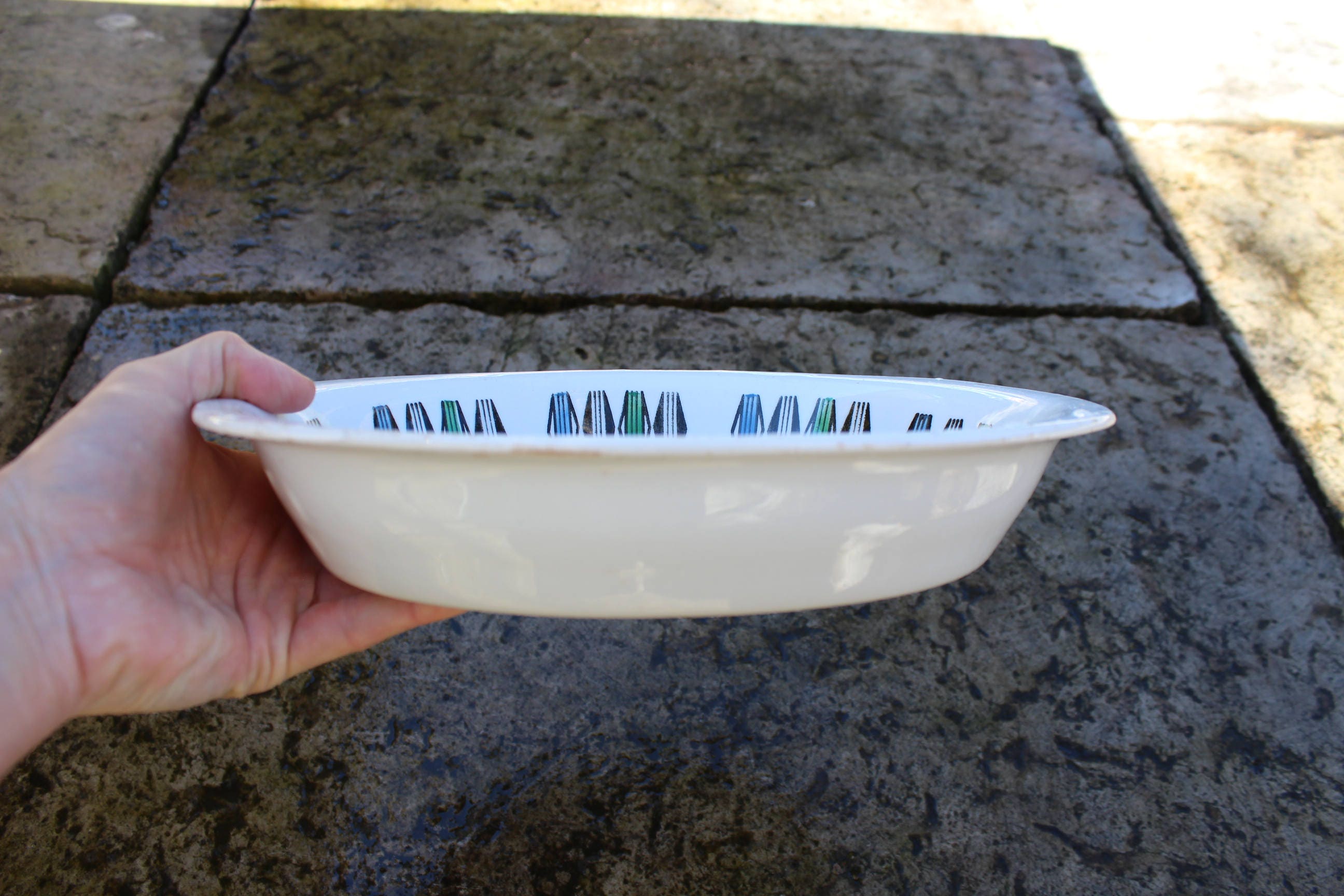 Upsala Ekeby Gefle Bowl ATOS Designed by Helmer Ringström, Vintage