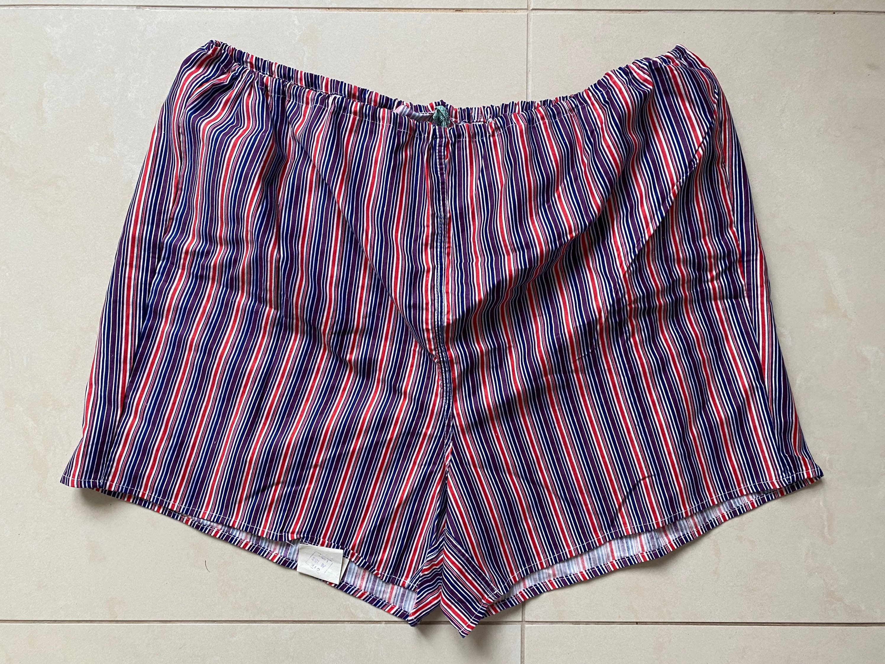 80s Plus Size Vintage Men Underwear Underpants Unused Cotton Sateen Boxer Shorts Undies With Factory Tag Etsy UK