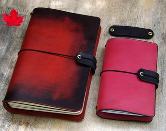 New String protector Travelers Notebook Cover,Leather journal cover,Leather planner Cover,journal,travel journal, altguild,elastic,ribbon