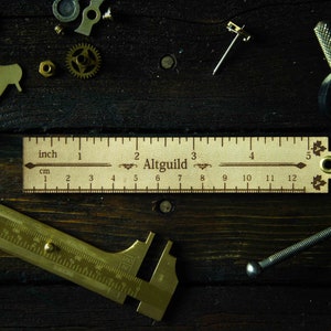 Leather vintage ruler