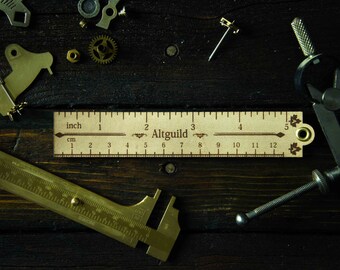 Leather vintage ruler