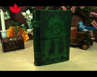 LARGER size Anne of Green Gables,Leather Travelers Notebook Anne with an E, journal,Leather planner,journal,travel journal,tachikoma