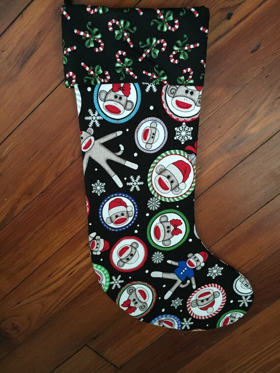 sock monkey stockings christmas
