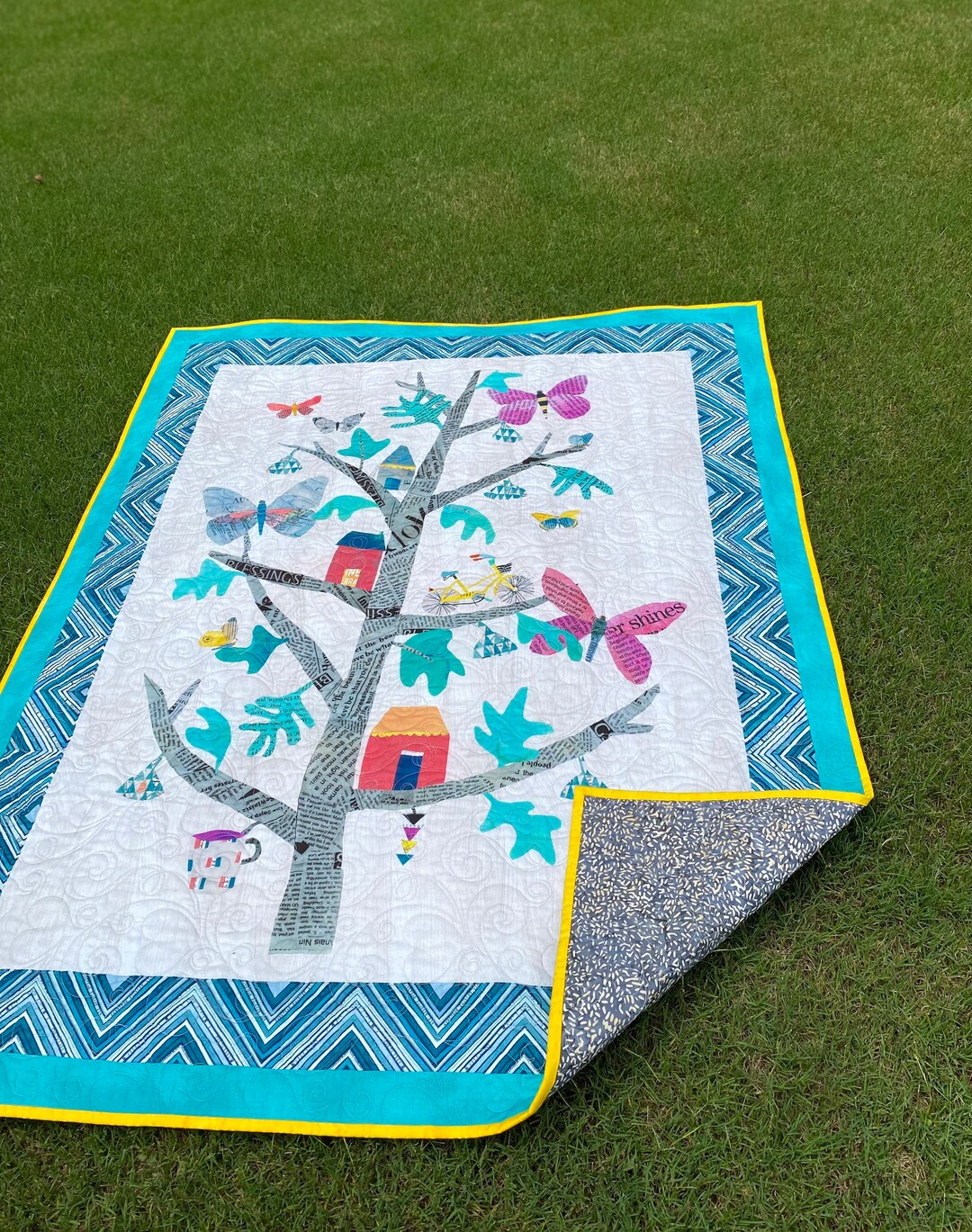 Tree House Quilt Etsy