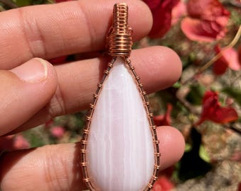 Mangano calcite necklace