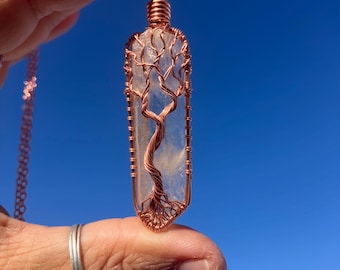 Raw natural citrine necklace