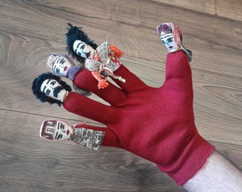 Handschuh armenischen Taraz geformt Fingersatz Plüsch-Puppe Spielzeug, Multi-Finger-Handschuh, Kinder gefüllte Puppe Handschuh, Handpuppe Kinder Baby Handschuh Geschenk