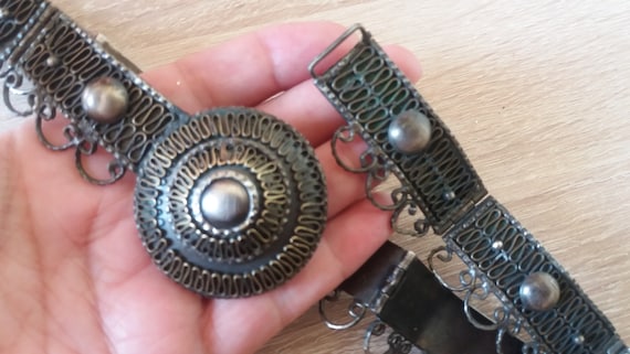 Vintage Armenian Soviet Armor Link Belt 1960s: Antique Ethnic
