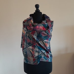 Scarf, Armenian Handmade Warm Scarves, Winter Shawl, Armenian Design Winter Accessories, Large Wrap, Gift for Her, Winter Autumn Scarf