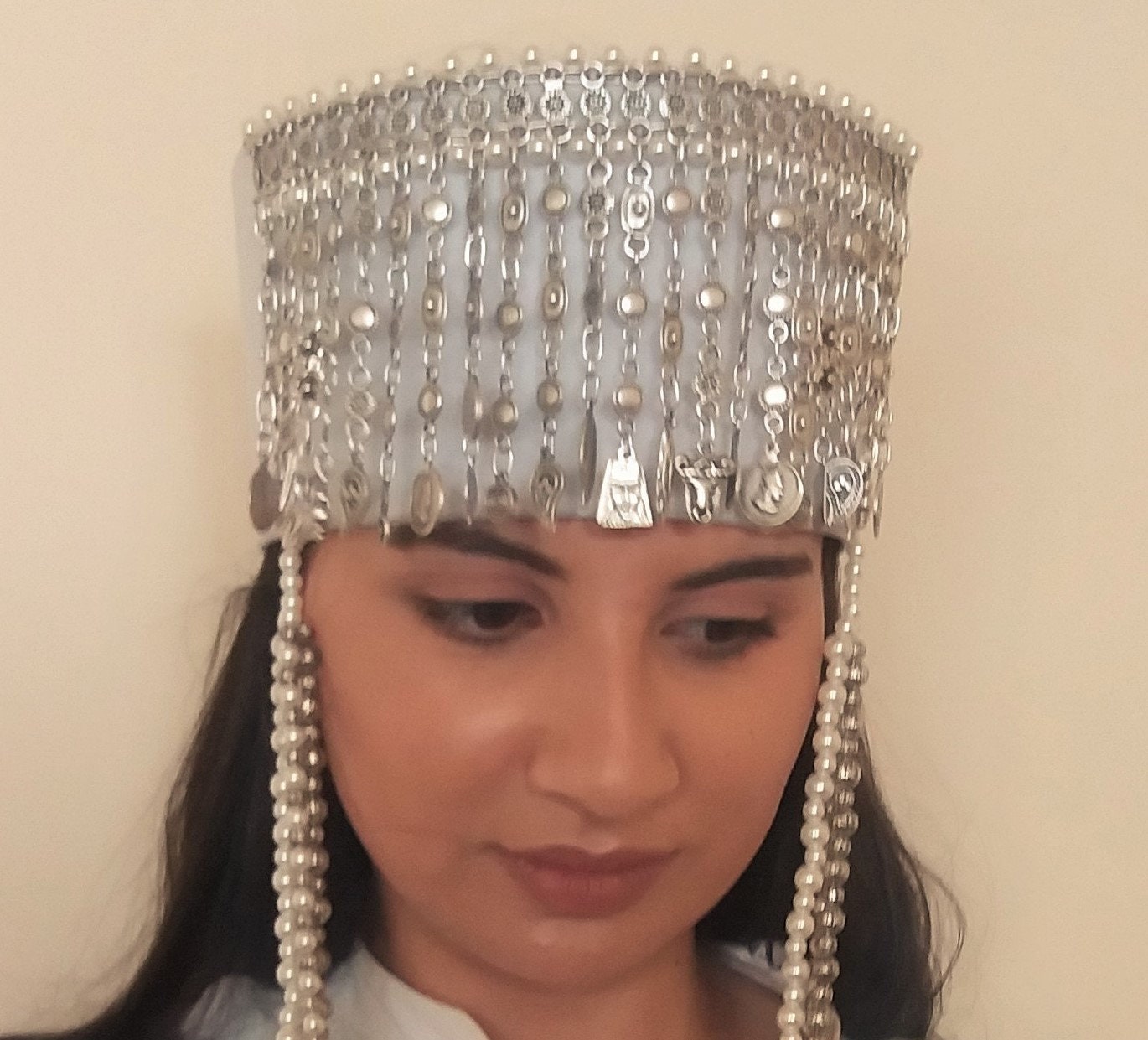 Traditional Wedding Armenian Head Decoration Drop Coin Etsy
