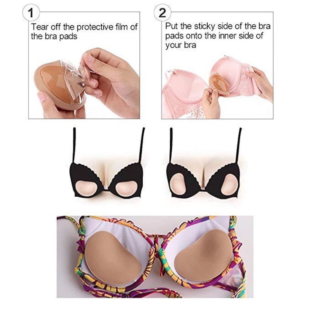 Buy Adhesive Bra Push Up for Women, Comes with 2 Nipple Pads, Reusable  Silicone Stress Bra Backless for Evening Dress, Wedding Dress, Swimsuit and  Backless Clothing Online at desertcartSeychelles