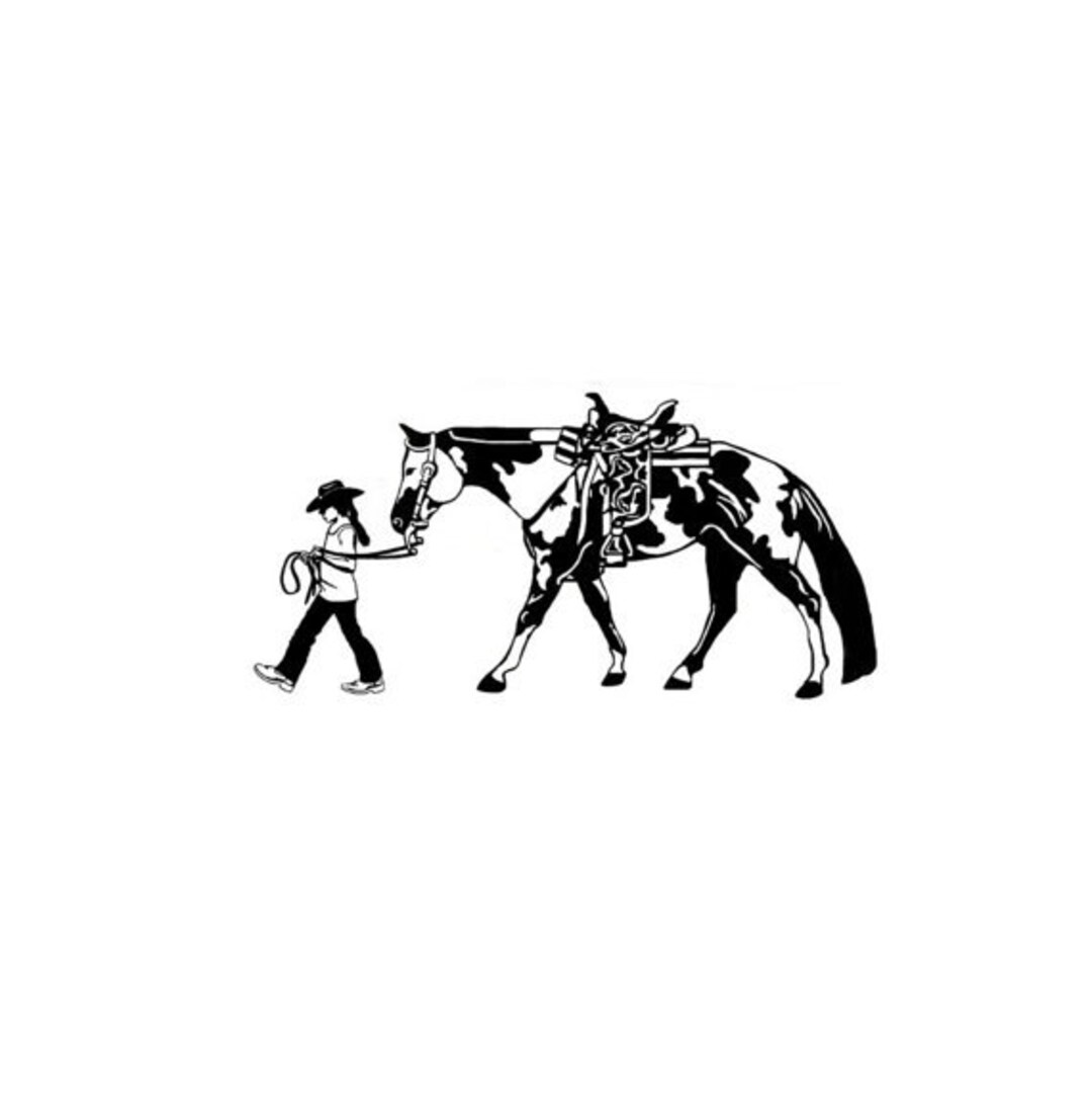 Horse Wall Decal, Horse and Rider Sticker, Girls Bedroom Decal, Dorm Room Decal, Mustang, Pony