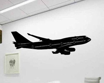 Jet Pilot Wall Decal Boeing Jumbo Jet Sticker 737 747 757 767 777 787 Airline Airplane Office Aviation Room Decor College Student School