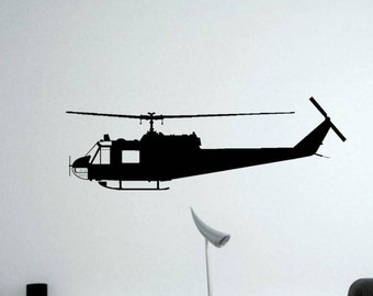 Helicopter Vinyl Wall Decal Military Chopper