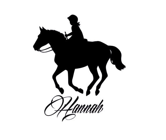 EQUESTRIAN Hunter Jumper Horse Rider Vinyl Decal Sticker B