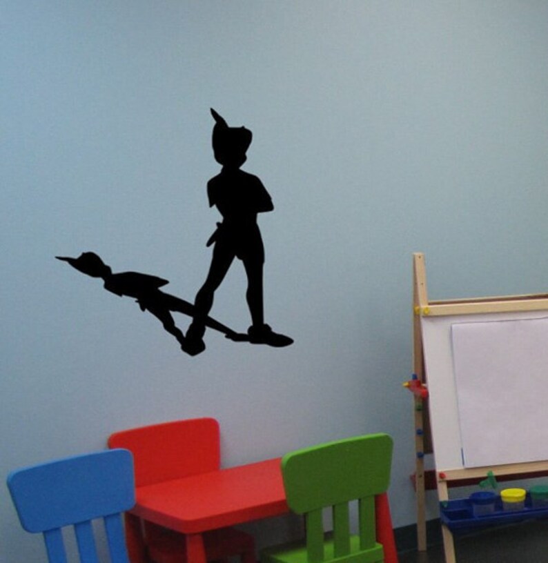Peter Pan Wall Decal Neverland Sticker Nursery Decor Girls Etsy