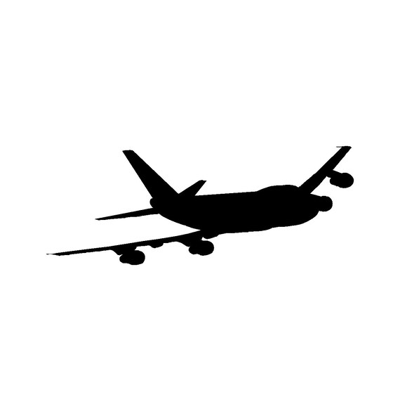 Jet Airplane Decal Home Office Wall Aircraft Decor College Etsy
