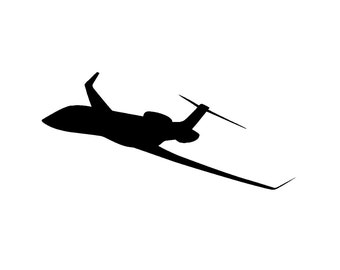 Airplane Jet Wall Decal Airplane Sticker Office Wall Flying Airliner Sticker Aviation Decor ManCave Den Decor College Dorm