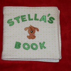 Custom Cloth Name Book, Baby Shower Gift, Baby/Toddler Birthday Gift, Baby/Toddler Quiet Book, Personalized Soft Book, Create a Baby Book