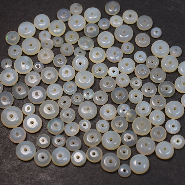 Milky Opal Beads, Ethiopian Welo Opals, Gemstone Destash