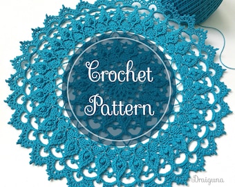 Mana Tide Crochet Doily Pattern, PDF Digital Download