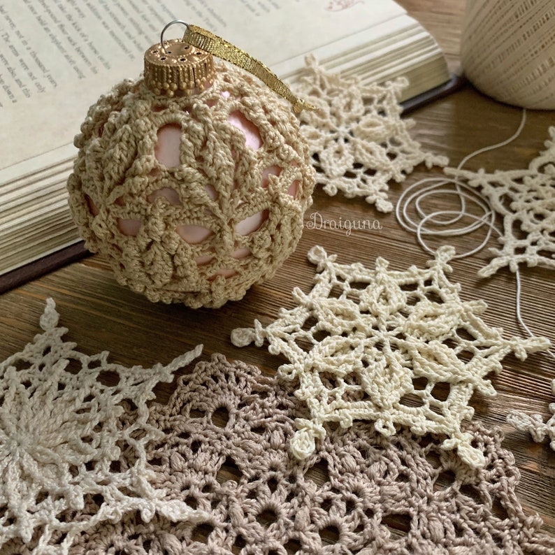 Inscribed Ornament Cover Crochet Pattern, PDF Digital Download image 3