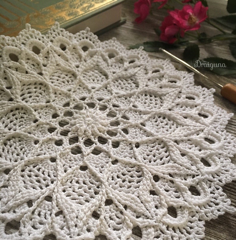 Leylight Crochet Doily Pattern, PDF Digital Download image 7