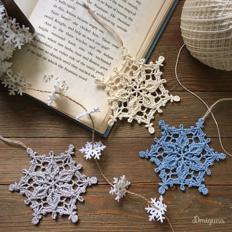 Winterwoven Snowflakes Crochet Pattern 3 Crochet Snowflake image 4