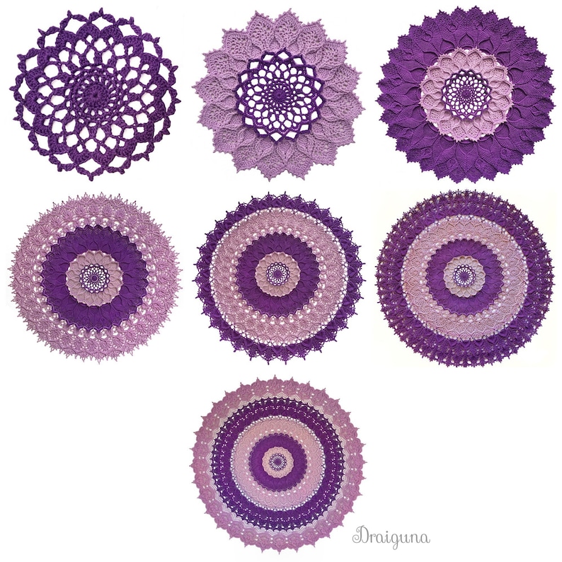 Arcanoweave Crochet Doily Pattern, PDF Digital Download image 10