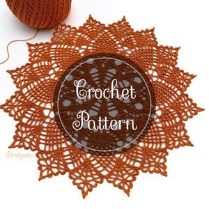 Eversong Crochet Doily Pattern (English Only),  PDF Digital Download
