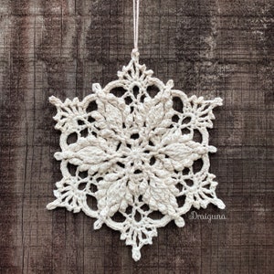 Inscribed Snowflake Crochet Pattern, PDF Digital Download image 5