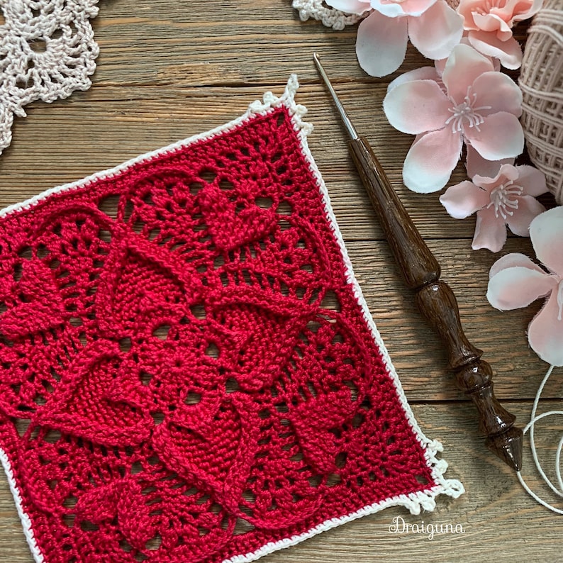 Sweetheart Square Crochet Pattern, PDF Digital Download image 8