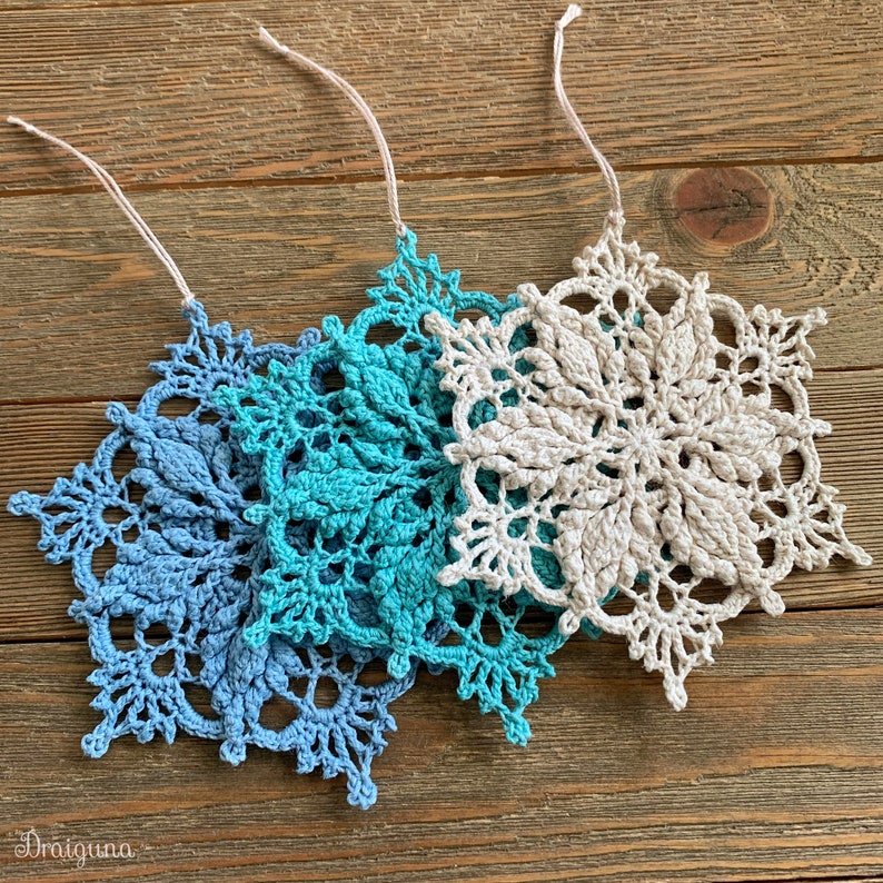 Inscribed Snowflake Crochet Pattern, PDF Digital Download image 4