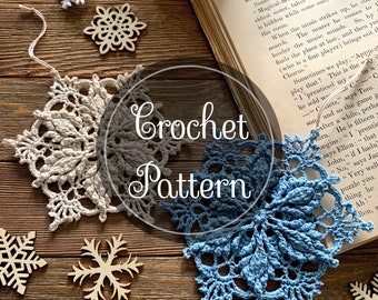 Inscribed Snowflake Crochet Pattern, PDF Digital Download