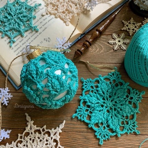 Inscribed Ornament Cover Crochet Pattern, PDF Digital Download image 6
