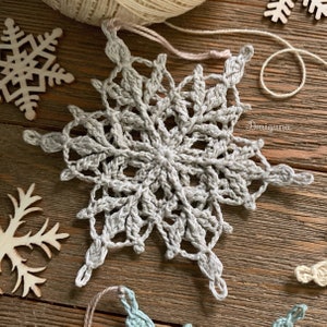 Lorewoven Snowflakes Crochet Pattern 3 Crochet Snowflake image 9