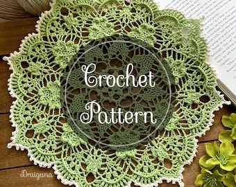 Shamrock Soiree Crochet Doily Pattern, PDF Digital Download