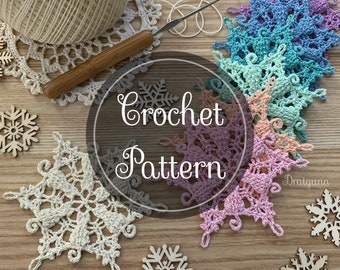 Frosty Tails Snowflake, Crochet Snowflake Pattern, PDF Digital Download