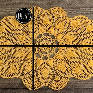 Sunspire Crochet Table Runner Pattern, PDF Digital Download image 10