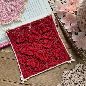 Sweetheart Square Crochet Pattern, PDF Digital Download image 4