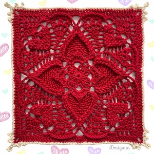 Sweetheart Square Crochet Pattern, PDF Digital Download image 7