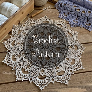Etherealm Crochet Doily Pattern, PDF Digital Download image 1
