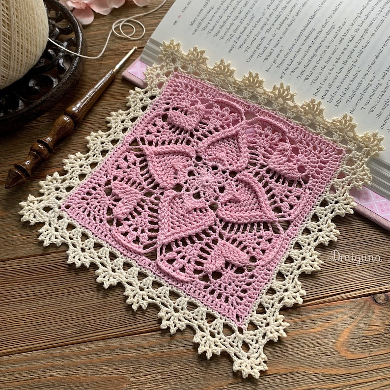 Sweetheart Square Crochet Pattern, PDF Digital Download image 9