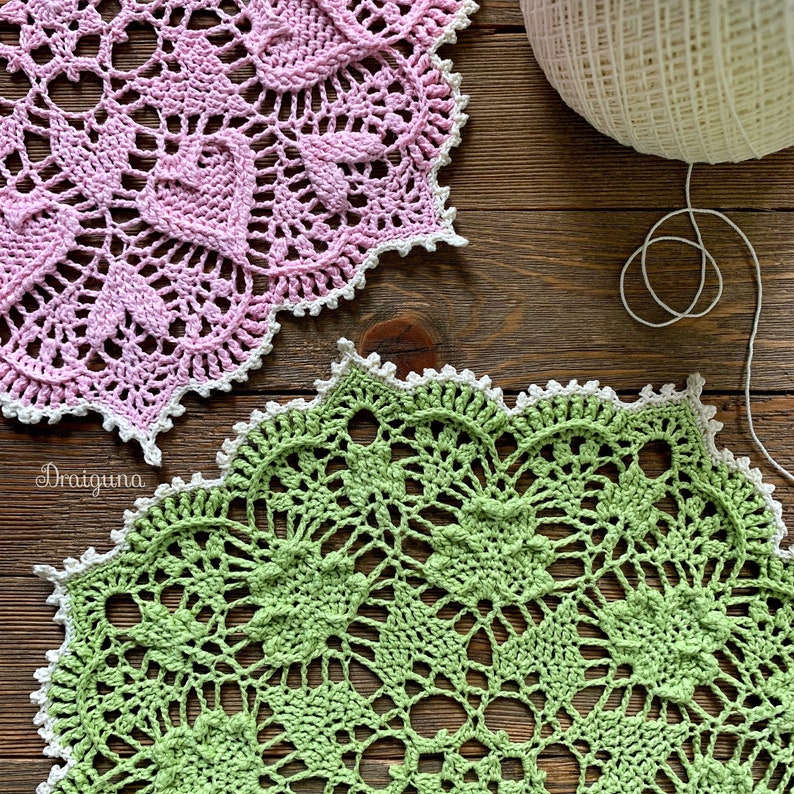 Shamrock Soiree Crochet Doily Pattern, PDF Digital Download image 8