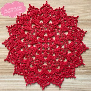 Hearthereal Crochet Doily Pattern, PDF Digital Download image 7