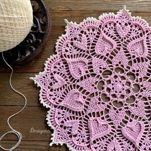Sweetheart Soiree Crochet Doily Pattern, PDF Digital Download image 4